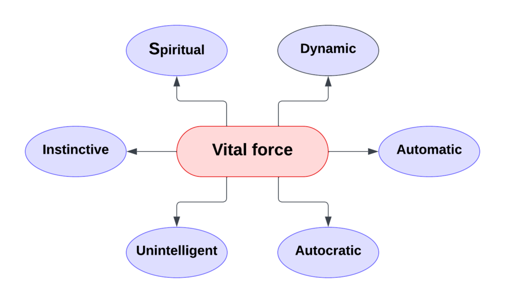 CHARACTERISTICS of vital force